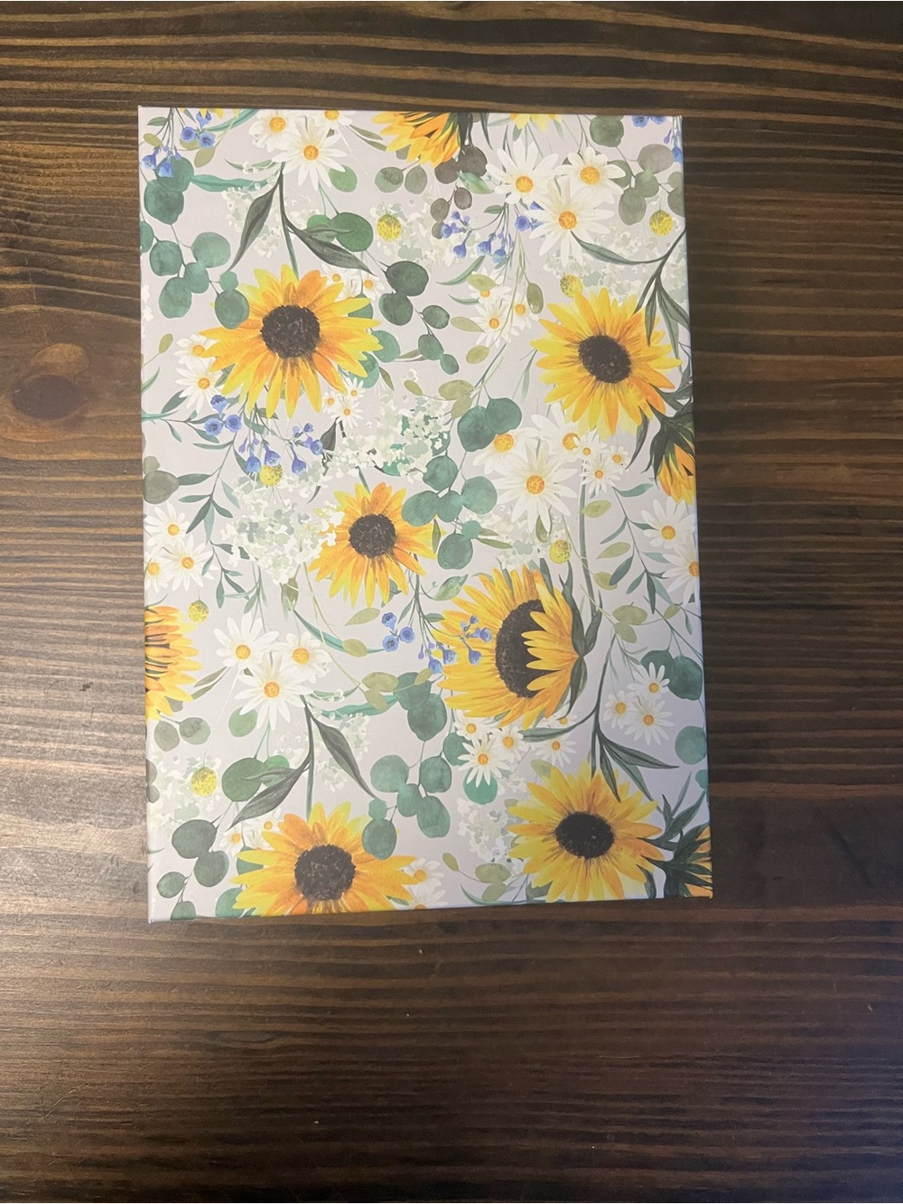 Hobby Lobby Sunflower Floral Photo Storage Box